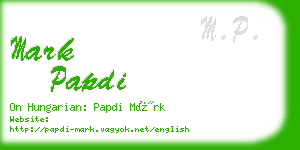 mark papdi business card